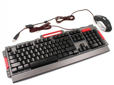 Комплект клавиатура игровая LED и мышь ABX K33 6946