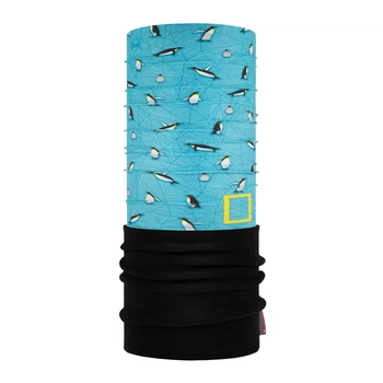 Шарф-труба детский (8-12) Buff Polar, Colding Blue Чорний-Бірюзовий