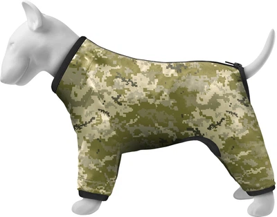 Ветровка для собак WAUDOG Clothes, рисунок "Милитари", M35, В 59-62 см, С 37-40 см (392-4026Collar)