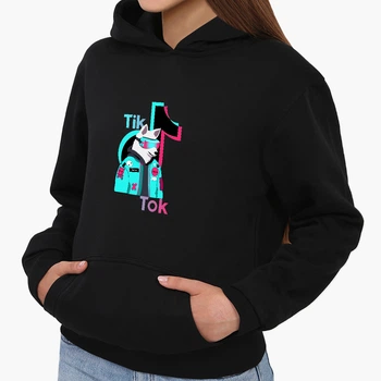 Детский худи ТикТок Пес (TikTok Dog) Черный (9298-1645) 116 см