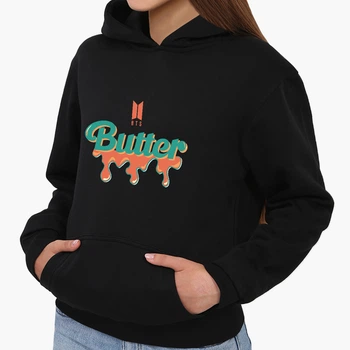 Детский худи БТС (Butter BTS) Черный (9298-3267) 140 см