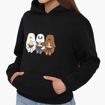 Детский худи Вся правда о медведях (We Bare Bears) Черный (9298-2897) 164 см