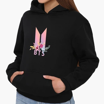 Детский худи БТС (BTS) Черный (9298-1081) 140 см
