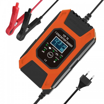 Автоматичний зарядний пристрій FOXSUR FBC1207D (12V 7A) (імпульсний ЗУ для легкових автомобілів та мотоциклів) (13196)