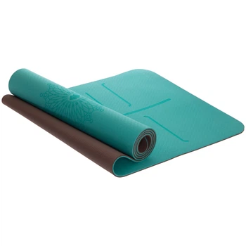 Коврик для йоги U-Power Comfort Fitness Turquoise-brown (U4023)
