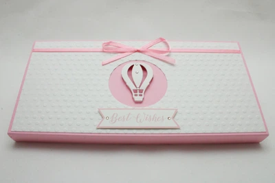 Gift box Dreamer розовый+белый Открытки и денежные конверты для новорожденных, на крещение