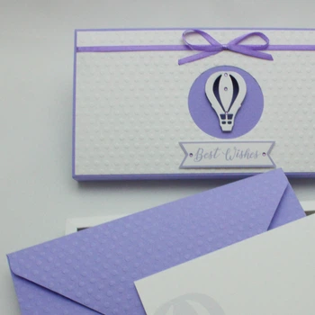 Gift box Dreamer фіолетовий Оригінальні конверти для грошей