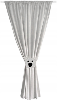 Штора для дитячої кімнати Eseli Gray Koala 145 х 160 см (12575695806) сірий, 1шт