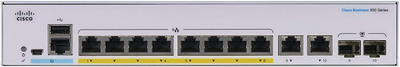 Комутатор Cisco CBS350-8P-2G-EU