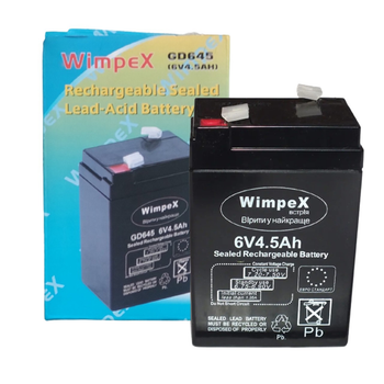 Аккумуляторная батарея Wimpex 6V 4,5Ah