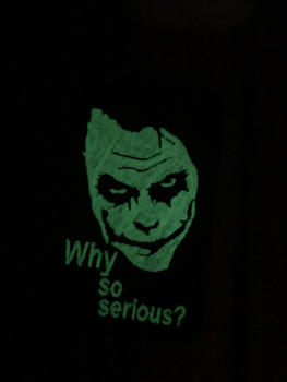 Шеврон на липучке Туз Джокер Joker Why so serious светонакопительная нить 9см х 5.8см (12138)