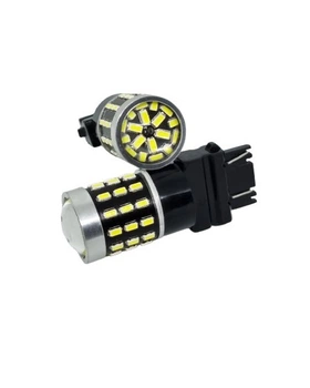 Светодиодная лампа с цоколем 3157 Т25 P27/7W W3x16q 54SMD 3014 10-30V Белый Autoexpect (23440)