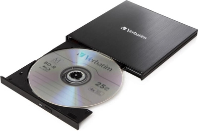 Zewnętrzna nagrywarka Blu-ray Ultra HD 4K Verbatim Ultra HD 4K, USB 3.1 Gen1 z USB Type-C (43888)