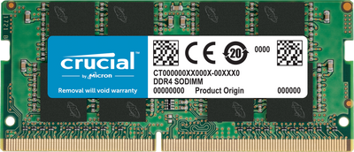 Оперативна пам'ять Crucial SODIMM DDR4-3200 16384 MB PC4-25600 (CT16G4SFRA32A)