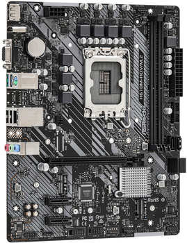 Материнська плата ASRock H610M-HDV/M.2 (s1700, Intel H610, PCI-Ex16)