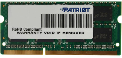 Оперативна пам'ять Patriot SODIMM DDR3-1600 8192 MB PC3-12800 (PSD38G16002S)