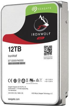 Жорсткий диск Seagate IronWolf HDD 12TB 7200rpm 256MB ST12000VN0008 3.5 SATAIII