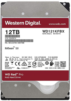 Жорсткий диск Western Digital Red Pro NAS 12TB 7200rpm 256MB WD121KFBX 3.5 SATA III