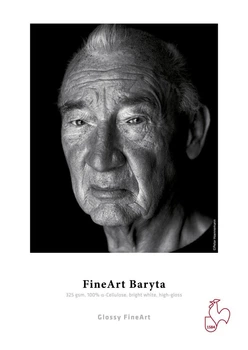 Фотобумага Hahnemuhle FineArt Baryta 325 г/м², глянцевая, 44" рулон 12 м