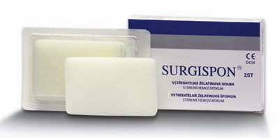 Колагенова гемостатична губка Сургіспон (Surgispon) 10*10*10 мм - 32 шт.