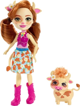 Лялька Enchantimals Cailey Cow Doll, and Curdle Корівка Кейлі і Кардла ( FXM77) (B07GLNL83X)