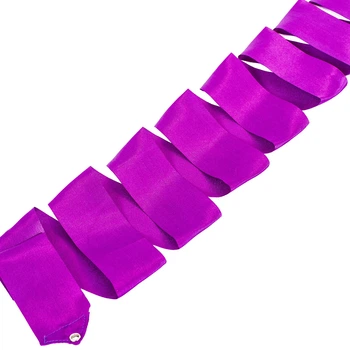 Лента для художественной гимнастики без палочки Zelart 5517 длина 6м Violet