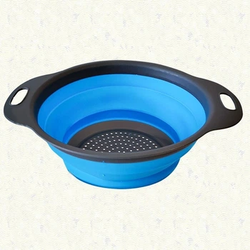 Друшляк силіконовий складаний Compact - Синій