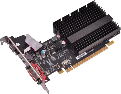 Видеокарта XFX PCI-Ex AMD RADEON HD 5450 1GB GDDR 3 ( 64 BIT ) ( VGA, DVI, HDMI ) Б/У