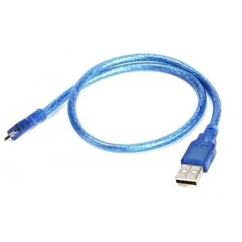 Кабель USB 2.0 RITAR (AM - Mini 5 pin) 1,5 м, синій прозорий
