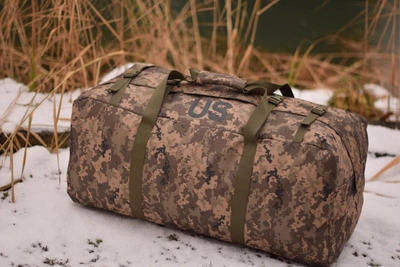 Армійський військовий тактичний баул сумка тактична US 130 літрів колір піксель для передислокації