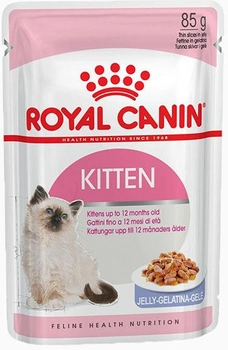 Mokra karma dla kociąt Royal Canin Kitten w galarecie 12x85 g (9003579311783)