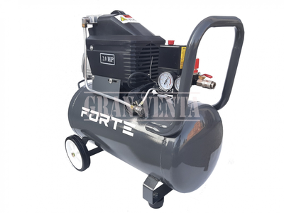 Компрессор поршневой Forte FL-2T50N | 8 атм | 1,5 кВт | вход: 200 л/хв | рес-р 50 л | Гарантия 12 мес.