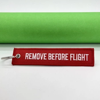 Брелок Remove Before Flight Красный