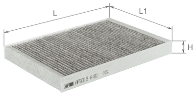 Фильтр салона угольный Alpha Filter AUDI A4, А6, Allroad I 1.6-4.2, SEAT Exeo, 1.6, 1.8, 1.9, 2.0, 2.4, 2.5, 2.7, 3.0, 3.2, 3.7, 4.2, 97-, 8E0819439 (AF5019A)