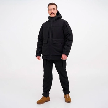 Форма тактична зимова -20°С костюм зимовий для поліції Ukr Cossacks чорна, р.52
