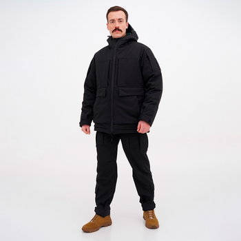 Форма тактическая зимняя -20°С костюм зимний для полиции Ukr Cossacks черная, р.56