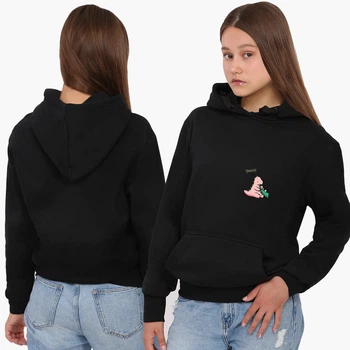 Худи женский парный Динозаврики (8921-3956) XL Черный