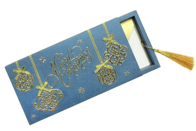 Gift box Maduro gold, открытка + конверт в коробочке. Ручная работа