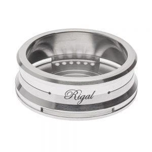 Калауд для кальяна угля Rigal из алюминия "LINE" серебристый 5092544