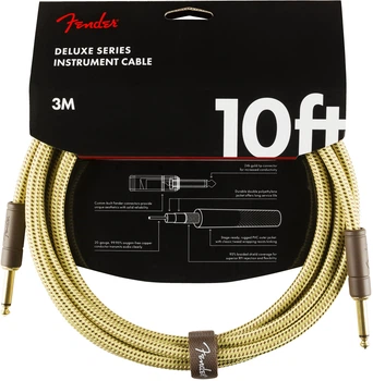 Кабель інструментальний FENDER CABLE DELUXE SERIES 10' TWEED (228463)