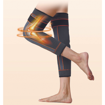 Наколенник спортивный бандаж коленного сустава Sibote Knee Support WN-269 компрессионный фиксатор на колено Серый с оранжевым