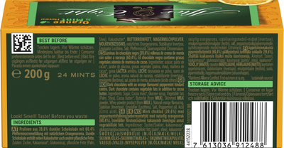 Шоколадные конфеты Nestle After Eight Orange в черном шоколаде с мятной начинкой со вкусом апельсина 200 г (7613036912488) 