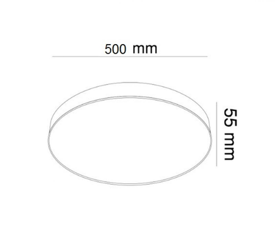 Світильник стельовий MONZA KLOODI KD-MONZA500 60W 3К WH