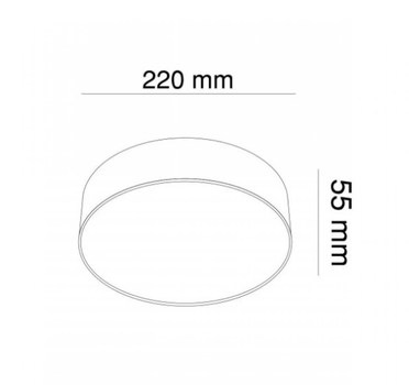 Світильник стельовий MONZA KLOODI KD-MONZA220 27W 4К WH