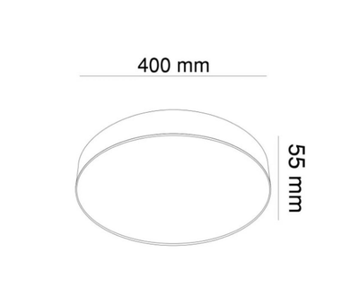 Світильник стельовий MONZA KLOODI KD-MONZA400 48W 3К BK