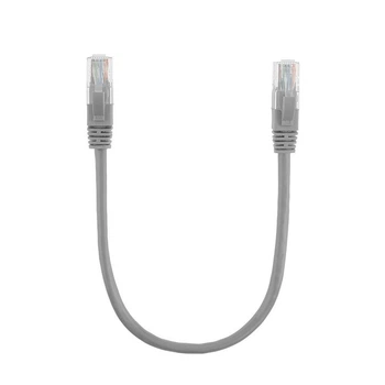 Патч-корд литий RITAR, CCA, UTP, RJ45, Cat.5e, 0,3m, сірий Q710