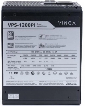 Блок живлення для ПК Vinga 1200W (VPS-1200Pl)