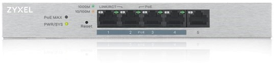 Przełącznik Zyxel GS1200-5HP v2 PoE (60W) Gigabit (GS1200-5HPV2-EU0101F)