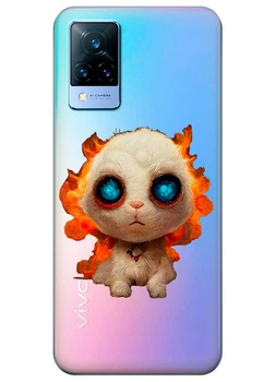 Vivo V21s прозрачный силиконовый чехол iSwag с украинским дизайном - Бавовнято (ISVV21S88)