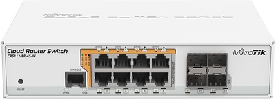 Przełącznik PoE MikroTik CRS112-8P-4S-IN gigabit (CRS112-8P-4S-IN)